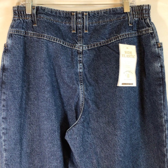 Wrangler vintage bare back jeans women’s size 20W blue relaxed fit western - Picture 5 of 8